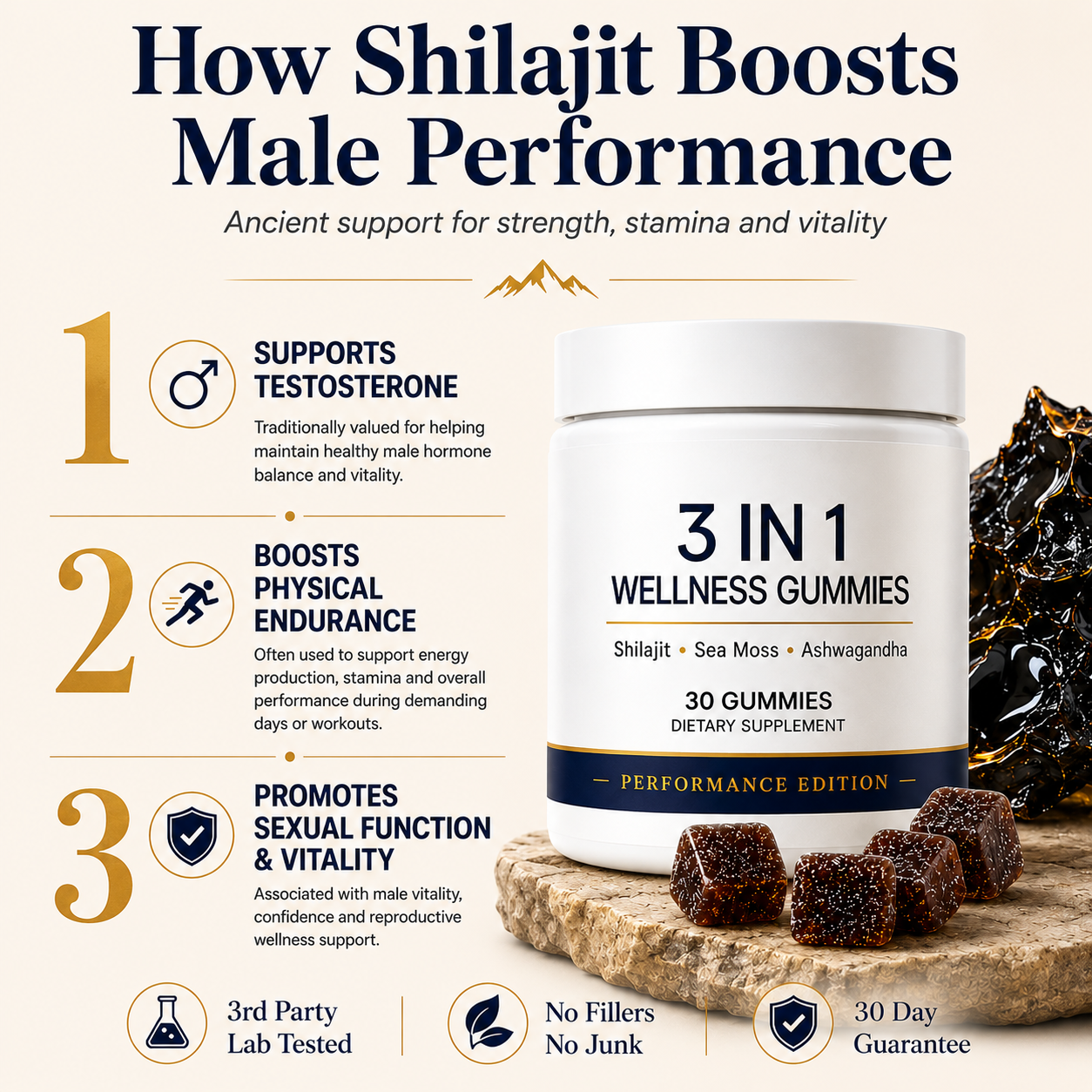 Shilajit T1 (Testo Charge)